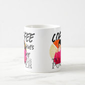 Kaffee gibt mir Power | Vintag Funny Kaffeetasse (Mittel)