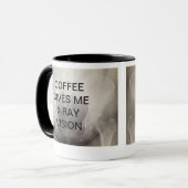 KAFFEE GIBT MIR RÖNTGENBLICK TASSE (Vorderseite Links)