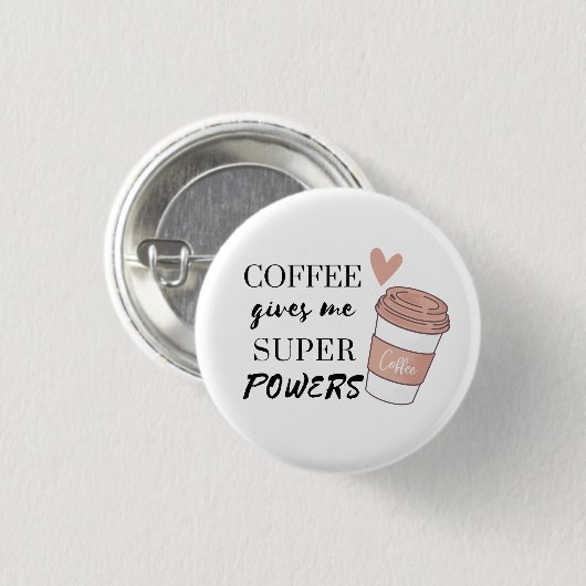 Kaffee gibt mir super Power Button (Vorne & Hinten)