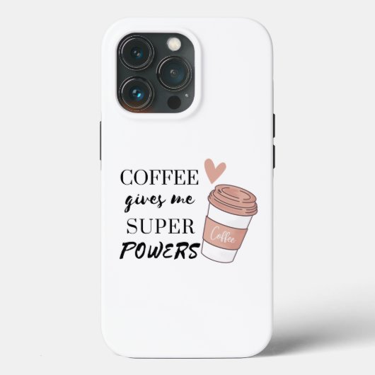 Kaffee gibt mir super Power Case-Mate iPhone Hülle (Rückseite)