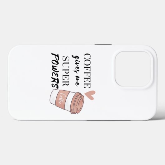 Kaffee gibt mir super Power Case-Mate iPhone Hülle (Rückseite (Horizontal))