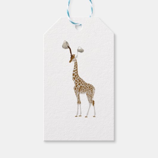 KAFFEE GIRAFFE GESCHENKANHÄNGER (Vorderseite)