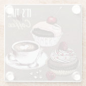 Kaffee Glasuntersetzer (Rückseite)