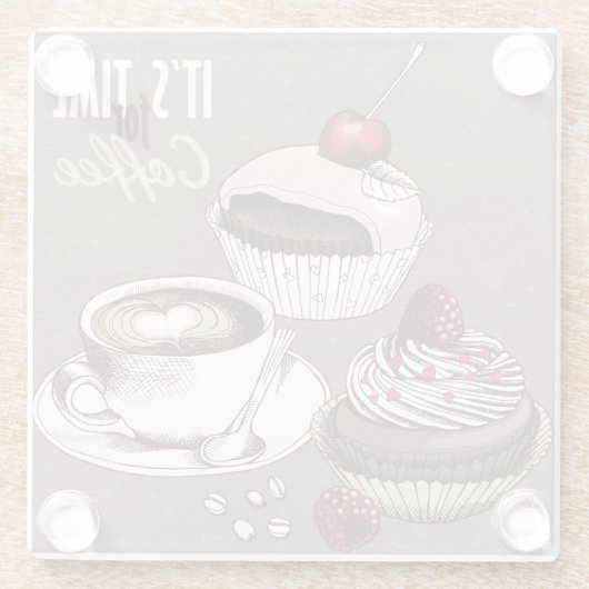 Kaffee Glasuntersetzer (Rückseite)