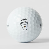 Kaffee & Golf Taylormade 3 Pack Golf Bälle (Vorderseite)