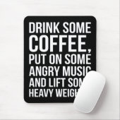 Kaffee, graue Musik, Schweres Gewicht - Funny Work Mousepad (Mit Mouse)