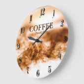 Kaffee Große Wanduhr (Winkel)
