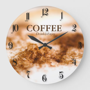 Kaffee Große Wanduhr
