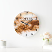 Kaffee Große Wanduhr (Zuhause)