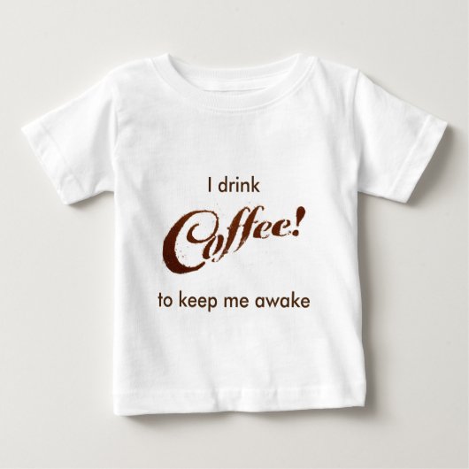 Kaffee Grounds Kaffee - Säugling Shirt (Vorderseite)