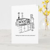 Kaffee-Grußkarte des Geschäfts lustige Karte (Gelbe Blume)