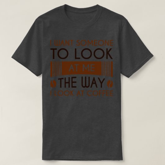 Kaffee gucken T-Shirt (Design vorne)