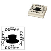 Kaffee Gummistempel (Stempel)