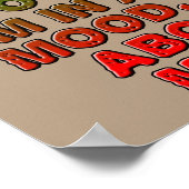 Kaffee Gute Laune Trick Funny Poster Schild (Ecke)