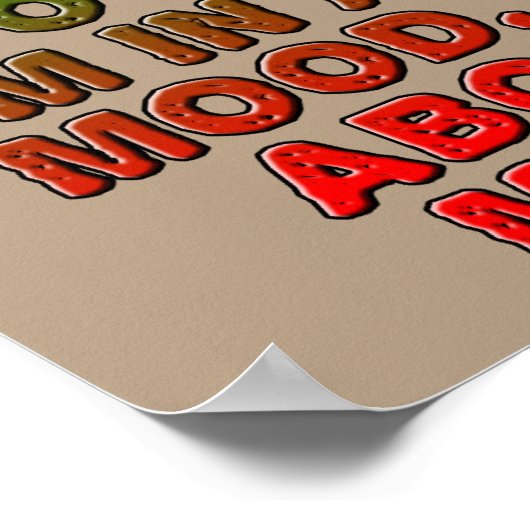 Kaffee Gute Laune Trick Funny Poster Schild (Ecke)