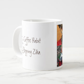 Kaffee Habit Stops Zika von RoseWrits Jumbo-Tasse