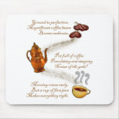 Kaffee Haiku Mousepad (Vorne)