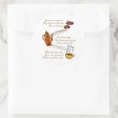 Kaffee Haiku Sticker (Tasche)