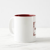 Kaffee Haiku Zweifarbige Tasse (Vorderseite Links)