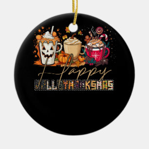 Kaffee Halloween Erntedank Weihnachtsfeier Happy H Keramik Ornament