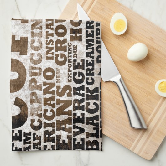 Kaffee Handtuch (Viertel Falte)