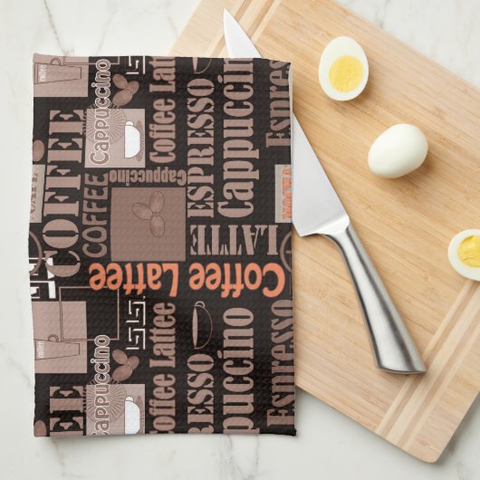 Kaffee Handtuch (Viertel Falte)