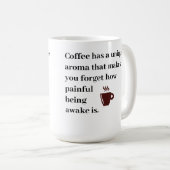 Kaffee hat ein einzigartiges Aroma Kaffeetasse (VorderseiteRechts)