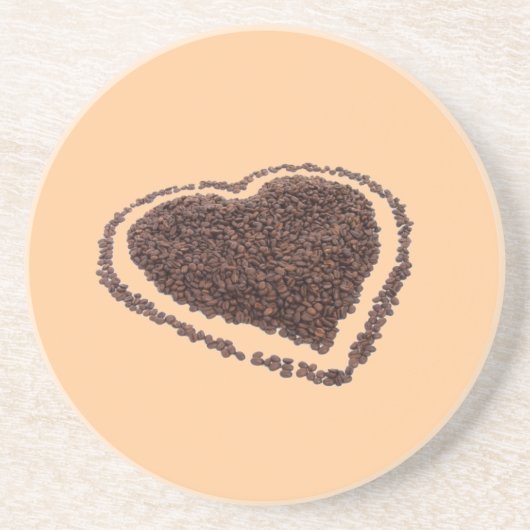 Kaffee Heart Untersetzer (Vorne)