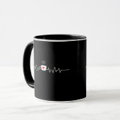 Kaffee Heartbeat Coffee Cup Koffein Liebhaber Tasse (Vorderseite Links)