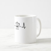 Kaffee Heartbeat Coffein Geschenke Kaffeetasse (VorderseiteRechts)