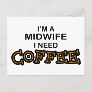 Kaffee - Hebamme Postkarte