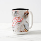 Kaffee, heißer Kakao Zweifarbige Tasse (VorderseiteRechts)