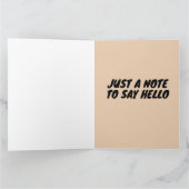 KAFFEE HELLO GREETING CARDS CARD KARTE (Innenseite)