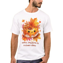Kaffee & Herbst-Vibes Donut T-Shirt