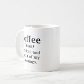 Kaffee-Herr und Retter Kaffeetasse (Vorderseite Links)