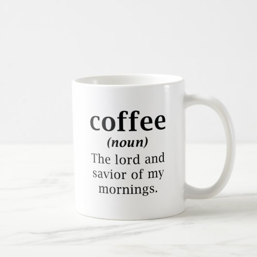 Kaffee-Herr und Retter Kaffeetasse (Rechts)