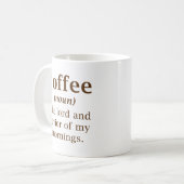 Kaffee-Herr und Retter Kaffeetasse (Vorderseite Links)