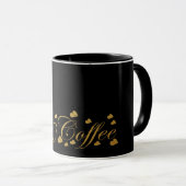 Kaffee Herz Gold Tasse (VorderseiteRechts)