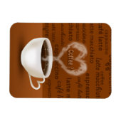 Kaffee? Herz-Shaped Smoke Magnet (Horizontal)