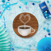 Kaffee? Herz-Shaped Smoke Pappteller (Party)