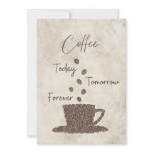 Kaffee heute Morgen für immer