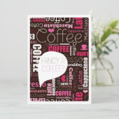 Kaffee High Tee Freunde Party Einladung (Stehend Vorderseite)