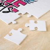 Kaffee hilft mir Idioten zu ertragen Puzzle (Seite)