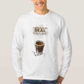 Kaffee hilft mir, täglich langärmeliges Shirt zu s (Vorderseite)