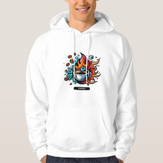 Kaffee Hoodie (Vorderseite)