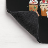 Kaffee Hot Cocoa Frohe Weihnachten Weihnachtsfamil Mousepad (Ecke)