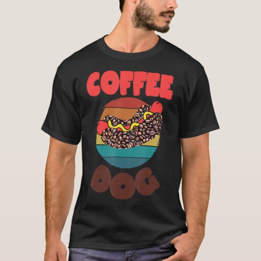 Kaffee Hot Hundeshirt T-Shirt (Vorderseite)
