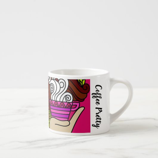 Kaffee-hübsche Fantasie 2 Espressotasse (Rechts)