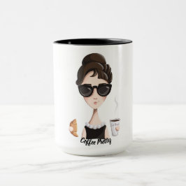 Kaffee-hübsche Perlen und Kaffee-Tasse Tasse