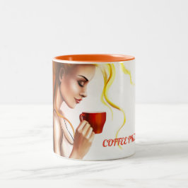 Kaffee-hübscher Nachmittags-Bruch Zweifarbige Tasse